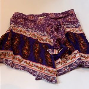 NWOT boho wrap skirt